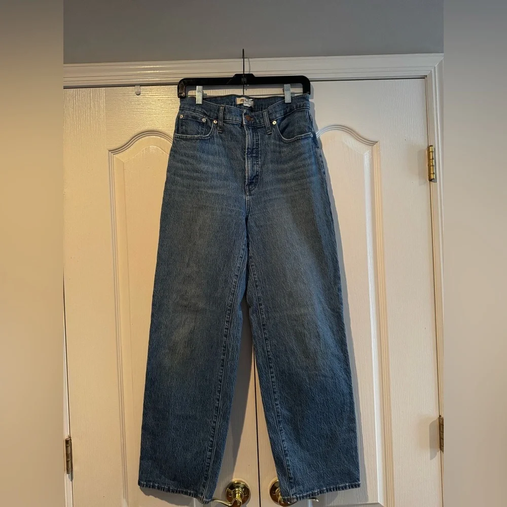 Madewell Medium Wash The Perfect Vintage Wide Leg Crop Jeans - Size 29T